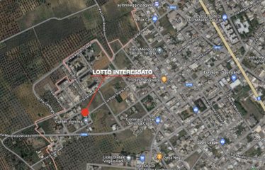 TERRENO EDIFICABILE CON AFFACCIO SU DUE STRADE – Squinzano (Le), Via Ciardo