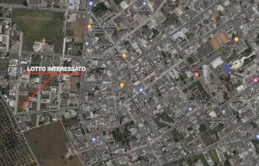 TERRENO EDIFICABILE AD ANGOLO – Squinzano (Le), Via Generale Nobile